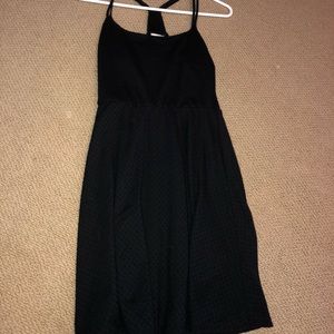 Black spaghetti strap dress